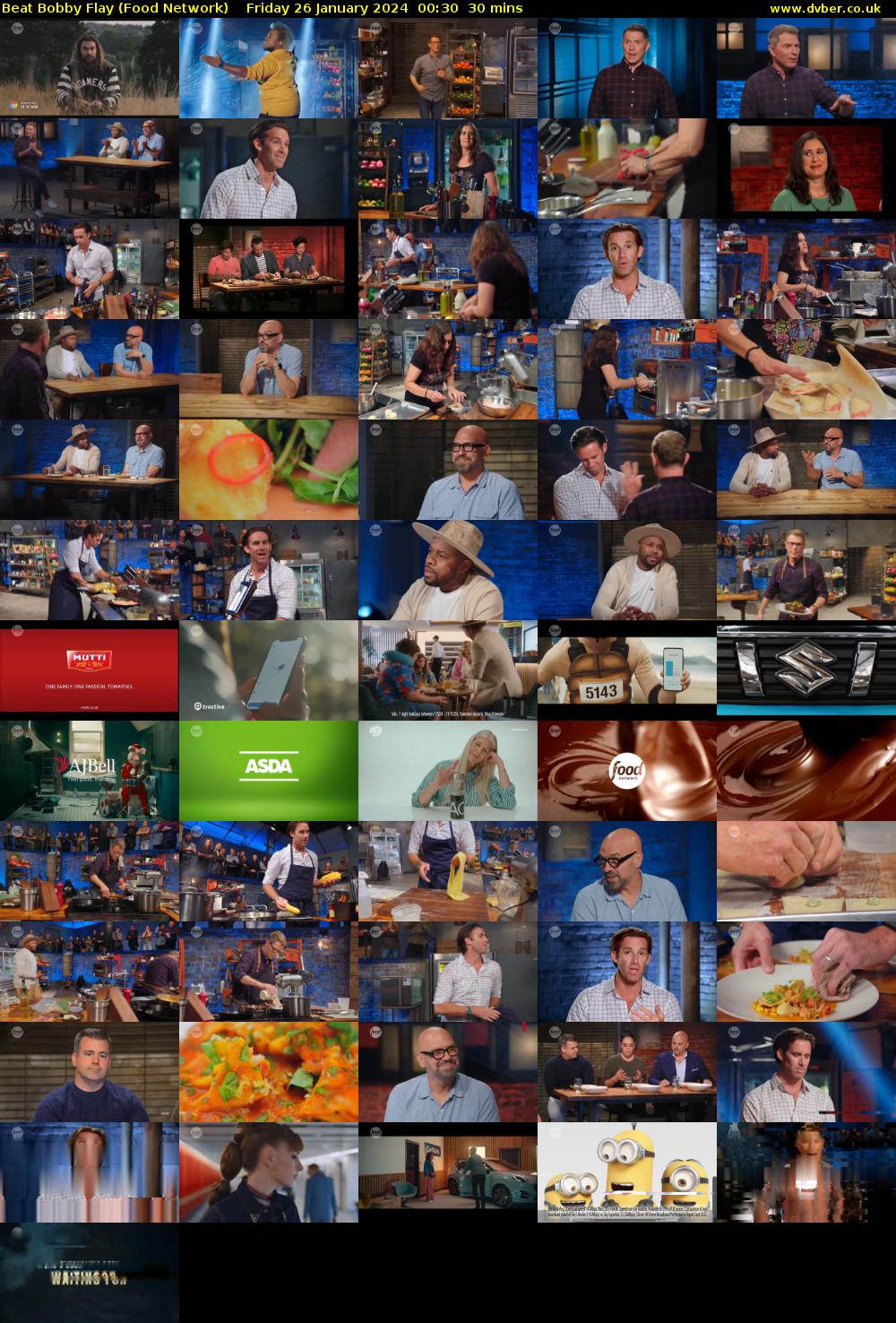 Beat Bobby Flay (Food Network) Friday 26 January 2024 00:30 - 01:00