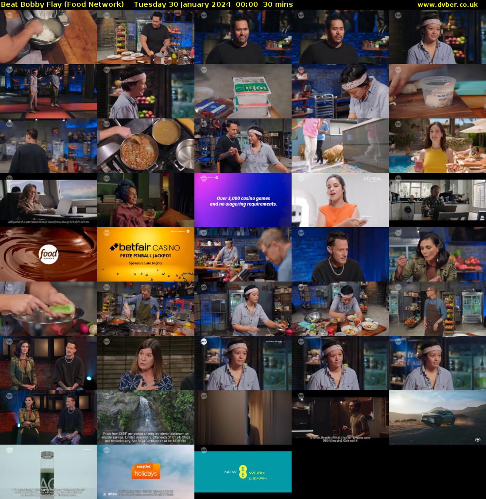 Beat Bobby Flay (Food Network) Tuesday 30 January 2024 00:00 - 00:30