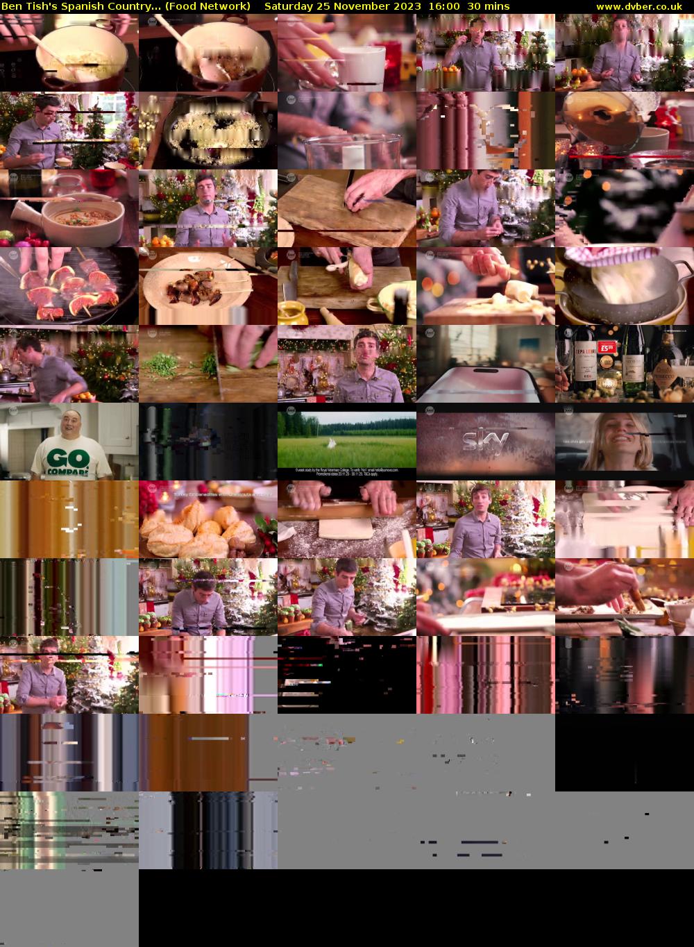 Ben Tish's Spanish Country... (Food Network) Saturday 25 November 2023 16:00 - 16:30