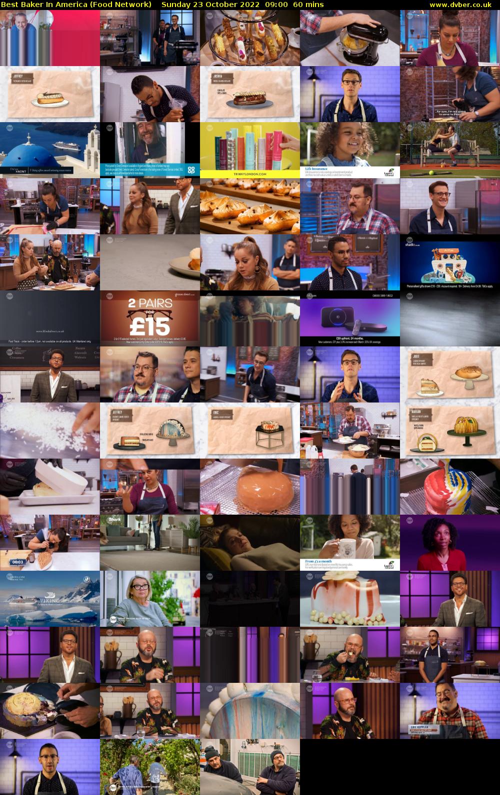 Best Baker In America (Food Network) Sunday 23 October 2022 09:00 - 10:00