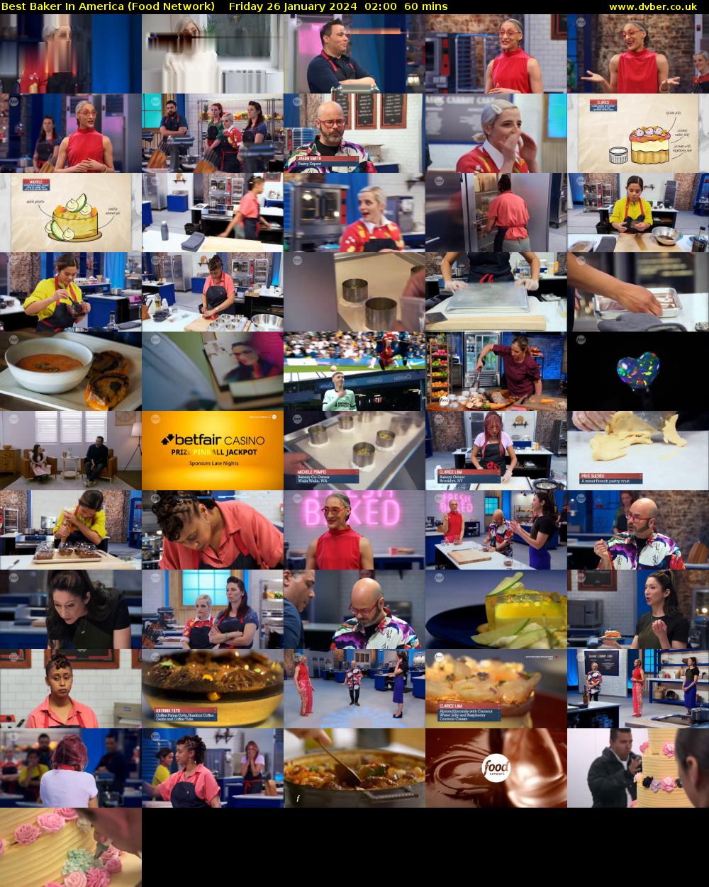 Best Baker In America (Food Network) Friday 26 January 2024 02:00 - 03:00