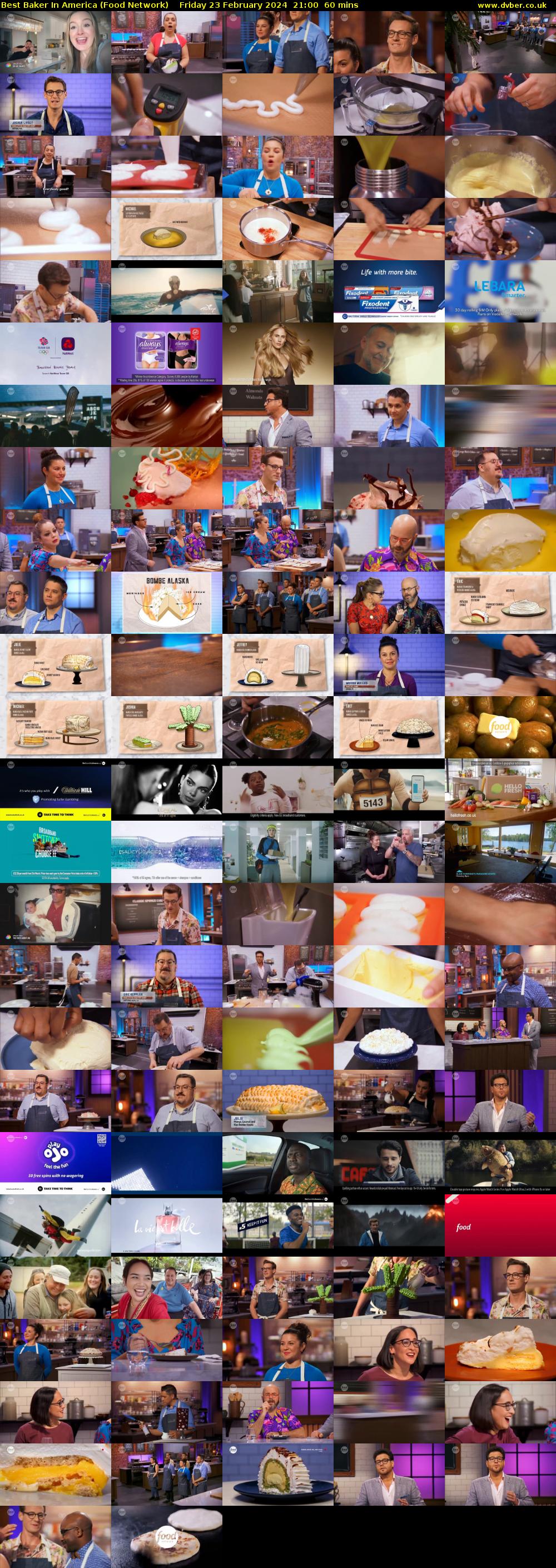Best Baker In America (Food Network) Friday 23 February 2024 21:00 - 22:00