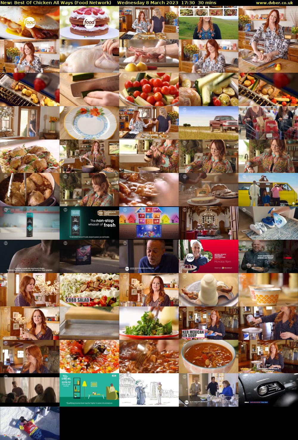 Best Of Chicken All Ways (Food Network) Wednesday 8 March 2023 17:30 - 18:00