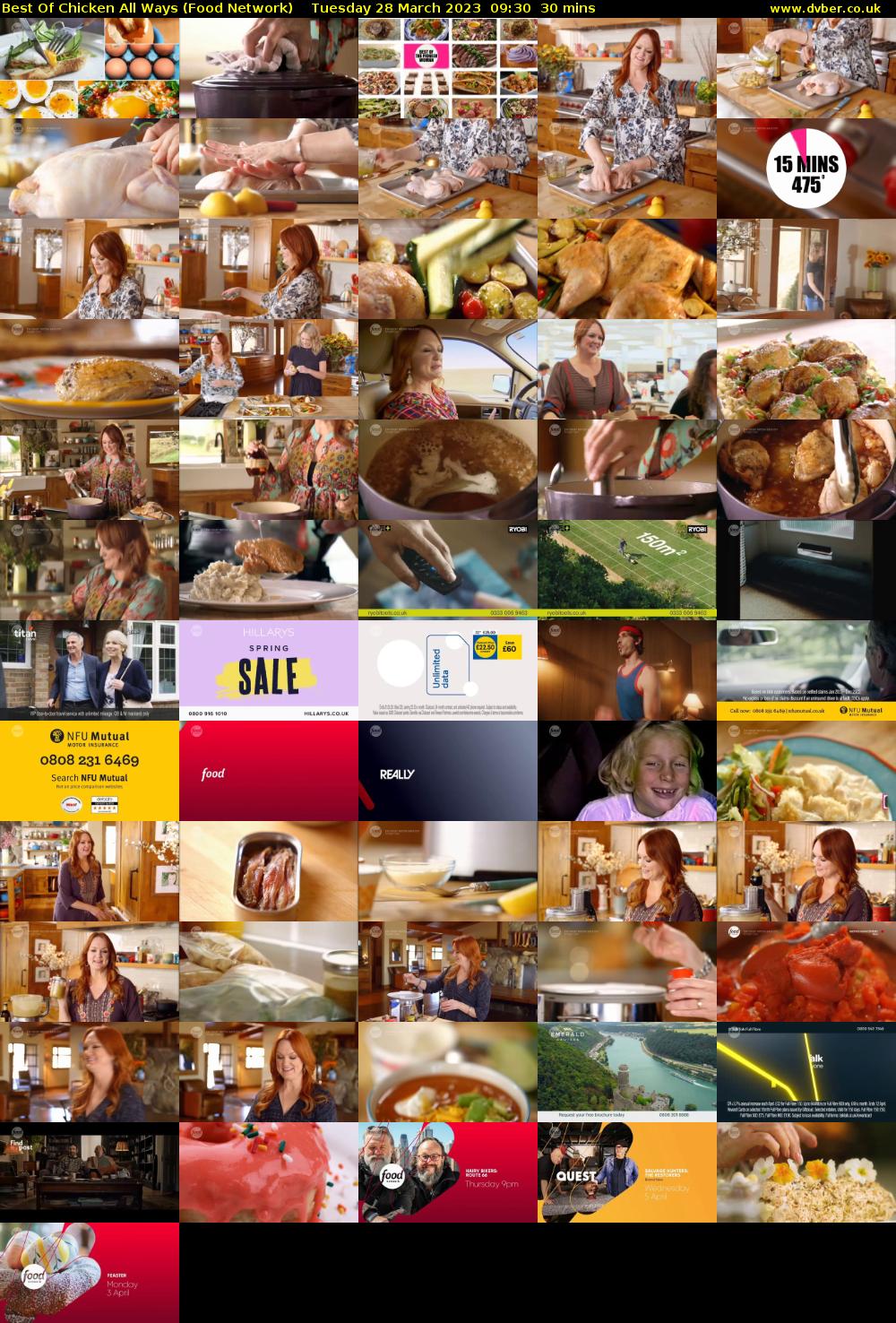 Best Of Chicken All Ways (Food Network) Tuesday 28 March 2023 09:30 - 10:00