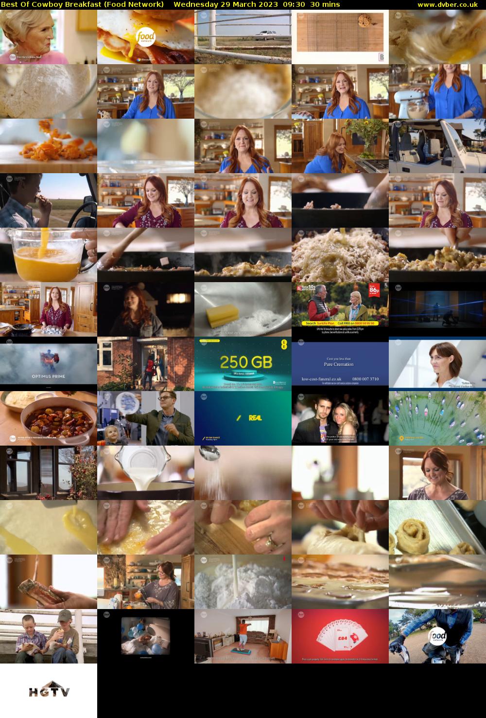 Best Of Cowboy Breakfast (Food Network) Wednesday 29 March 2023 09:30 - 10:00