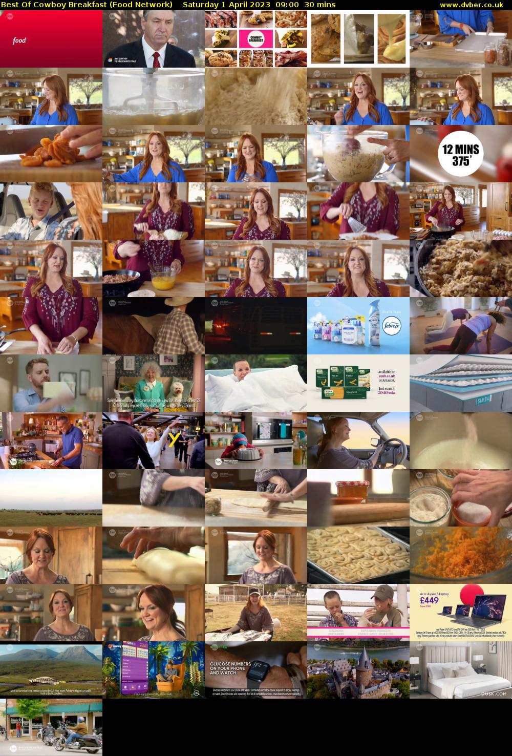 Best Of Cowboy Breakfast (Food Network) Saturday 1 April 2023 09:00 - 09:30