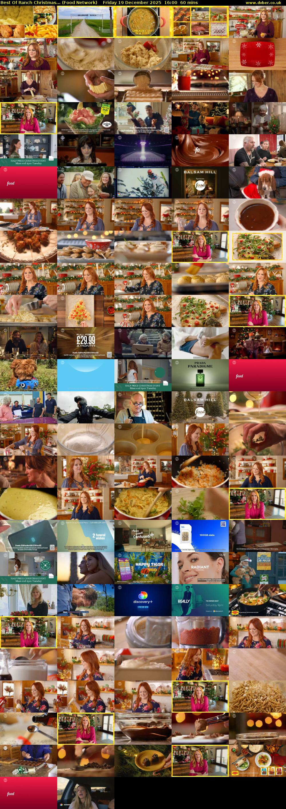 Best Of Ranch Christmas... (Food Network) Friday 19 December 2025 16:00 - 17:00