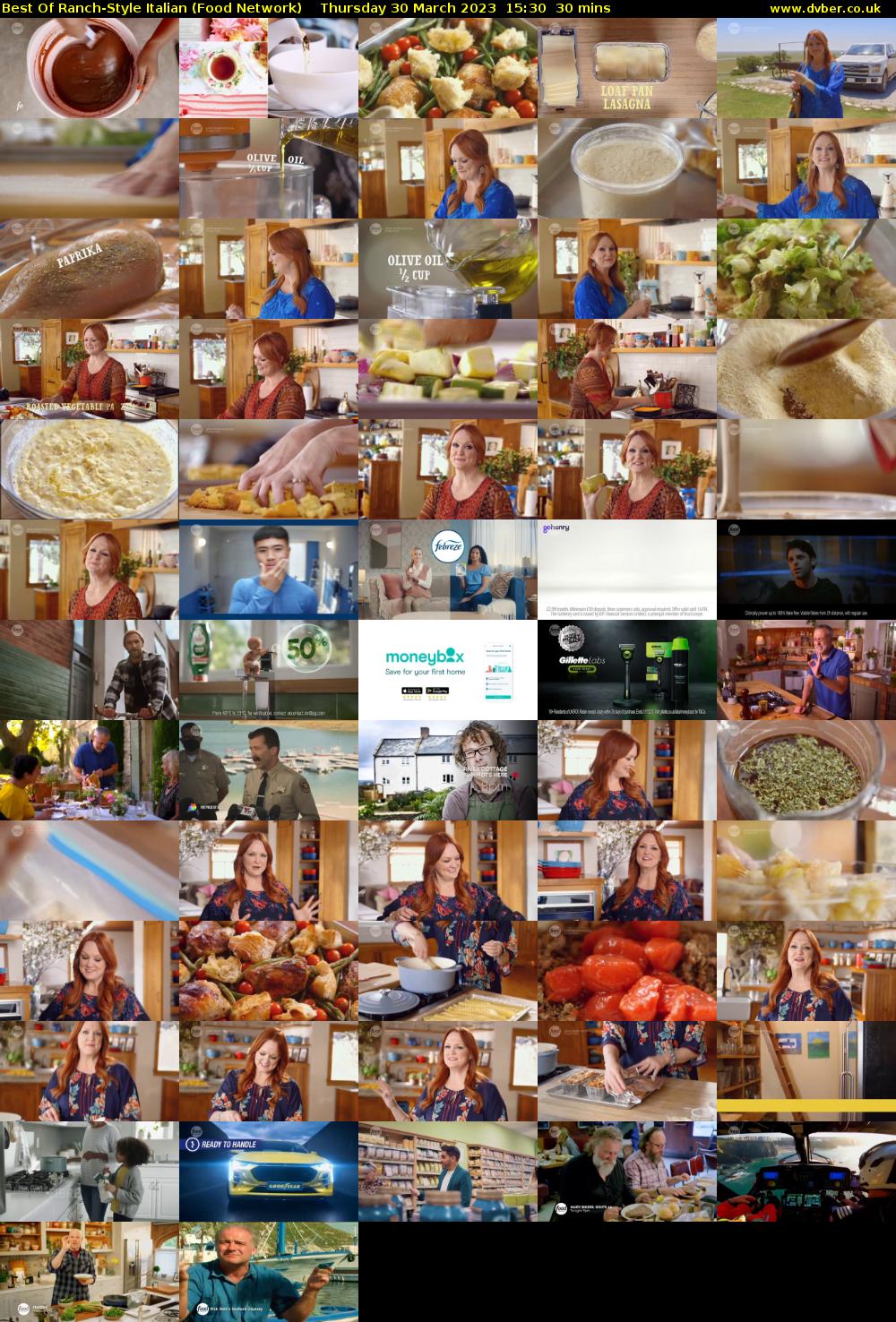 Best Of Ranch-Style Italian (Food Network) Thursday 30 March 2023 15:30 - 16:00