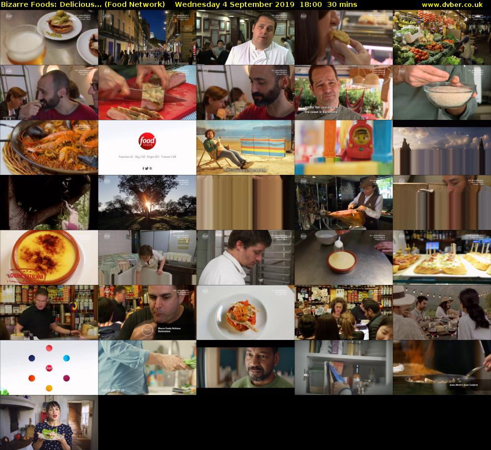 Bizarre Foods: Delicious... (Food Network) Wednesday 4 September 2019 18:00 - 18:30
