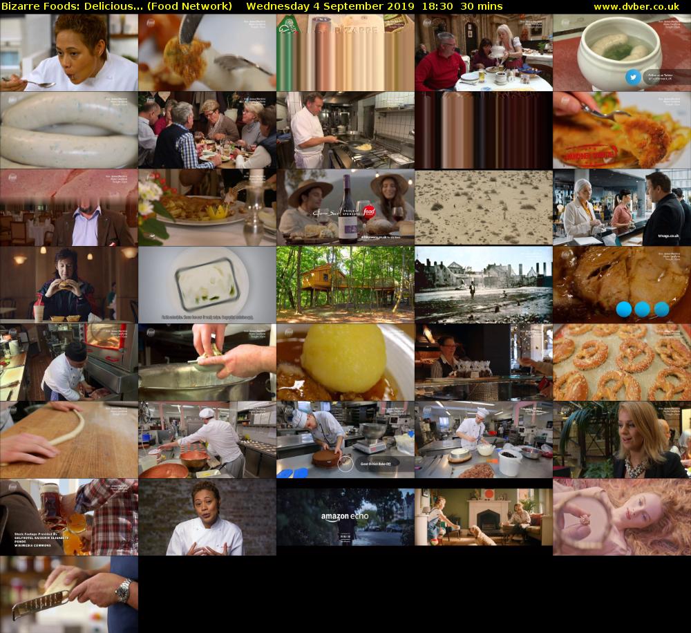 Bizarre Foods: Delicious... (Food Network) Wednesday 4 September 2019 18:30 - 19:00