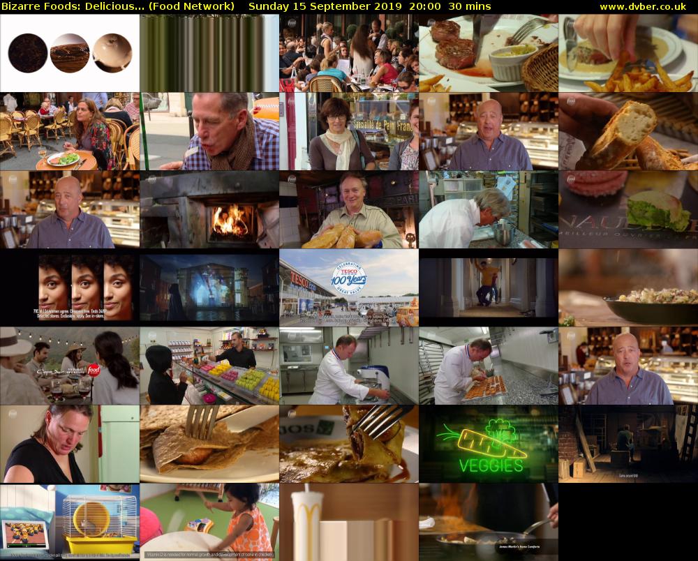 Bizarre Foods: Delicious... (Food Network) Sunday 15 September 2019 20:00 - 20:30