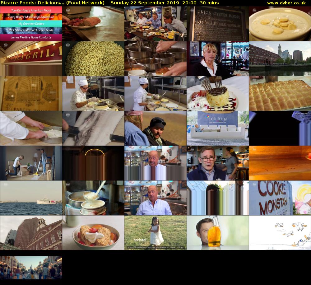 Bizarre Foods: Delicious... (Food Network) Sunday 22 September 2019 20:00 - 20:30