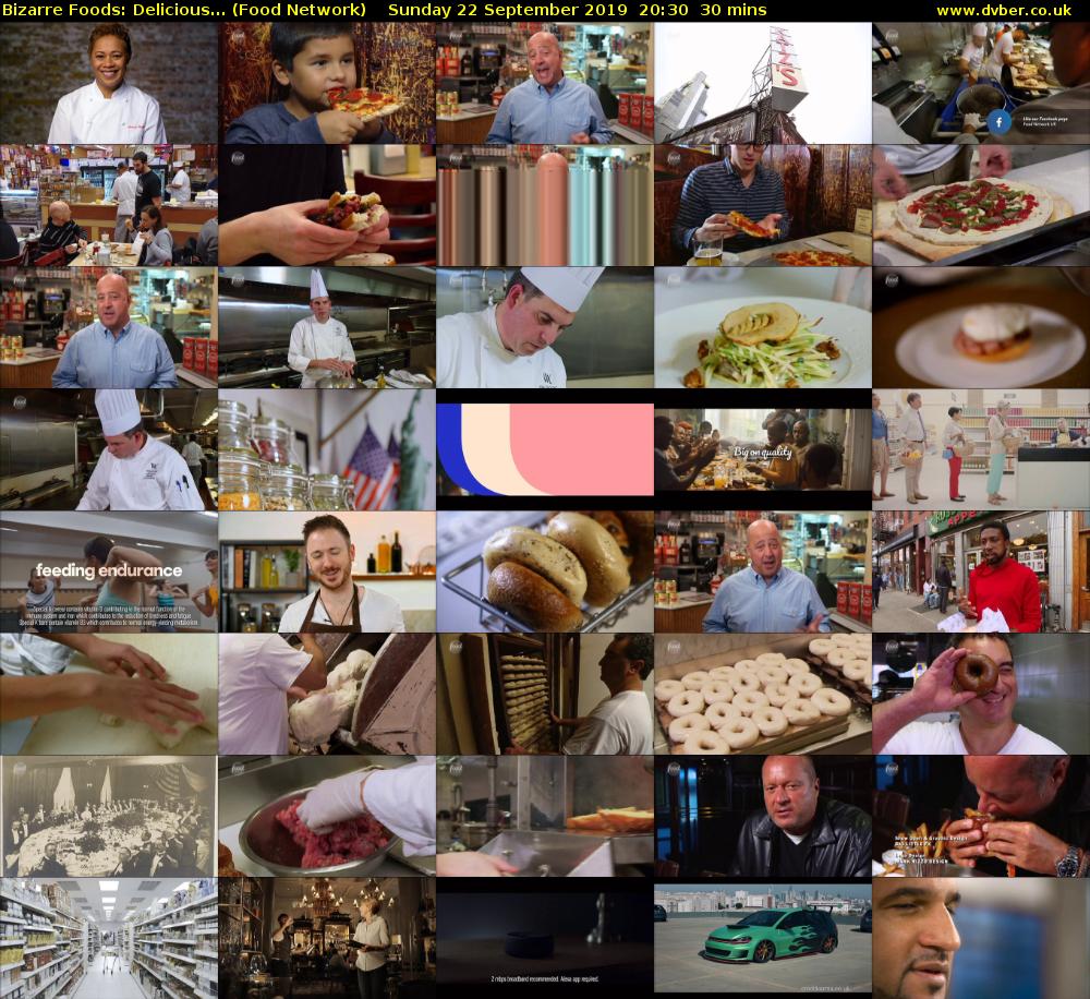 Bizarre Foods: Delicious... (Food Network) Sunday 22 September 2019 20:30 - 21:00