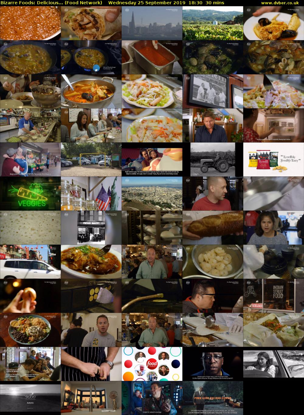 Bizarre Foods: Delicious... (Food Network) Wednesday 25 September 2019 18:30 - 19:00