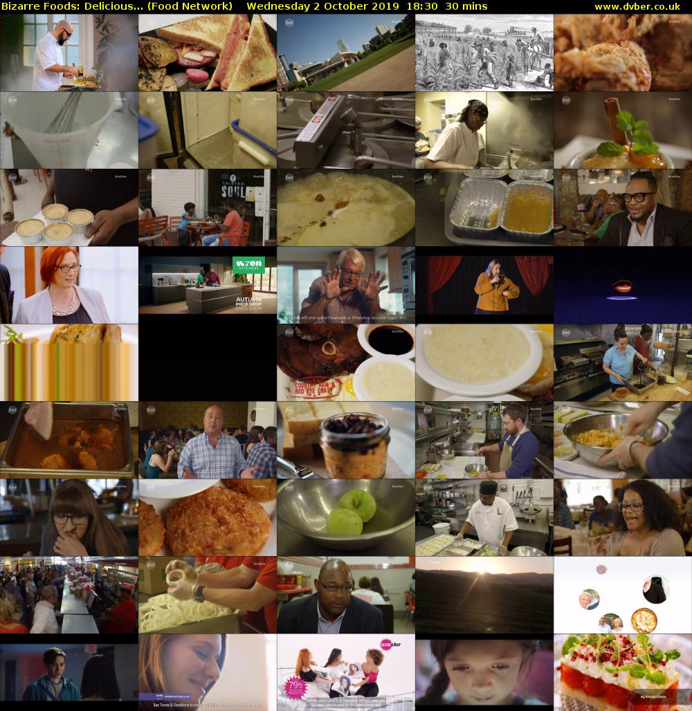 Bizarre Foods: Delicious... (Food Network) Wednesday 2 October 2019 18:30 - 19:00