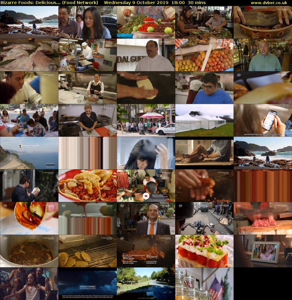 Bizarre Foods: Delicious... (Food Network) Wednesday 9 October 2019 18:00 - 18:30