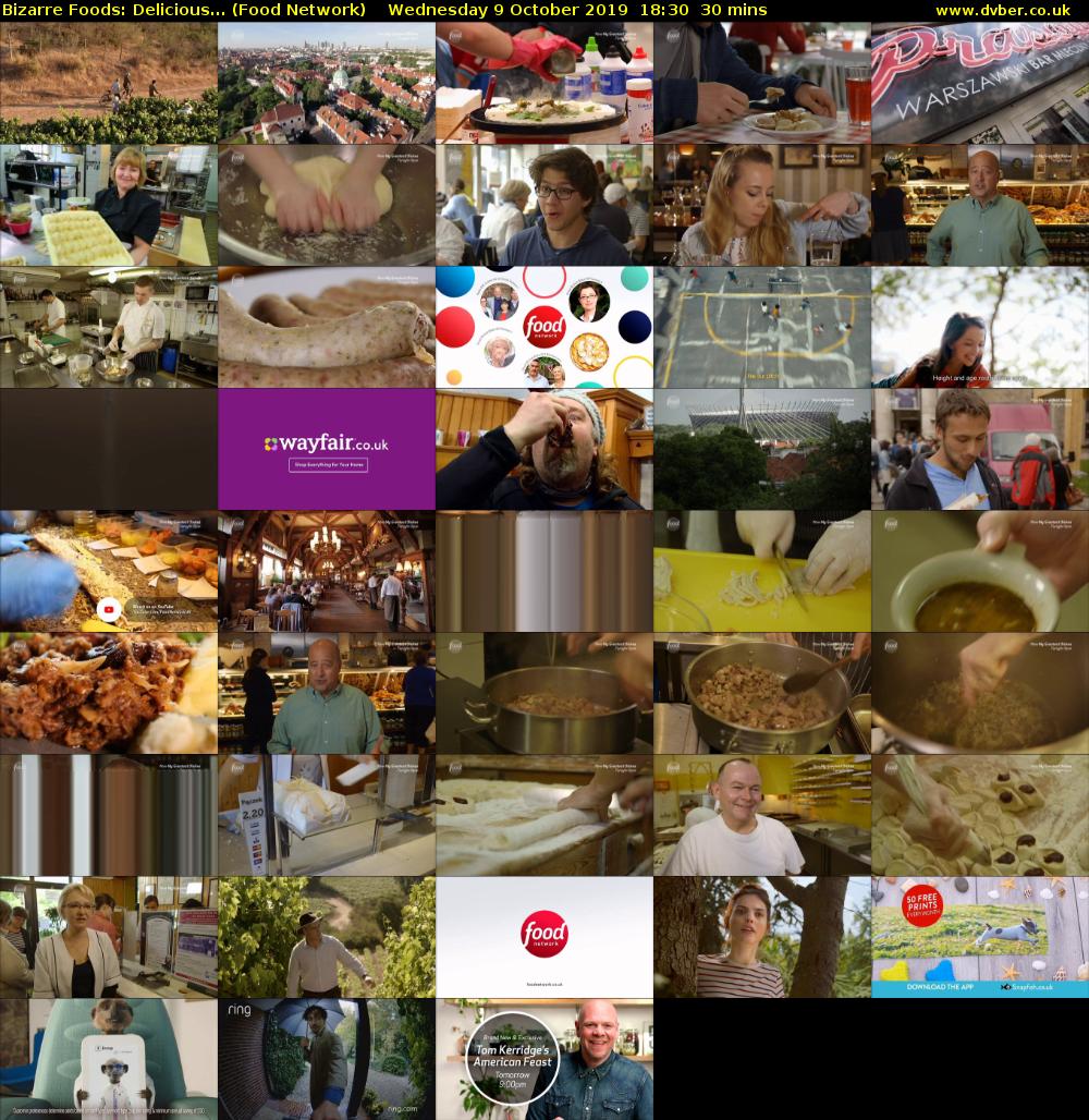 Bizarre Foods: Delicious... (Food Network) Wednesday 9 October 2019 18:30 - 19:00
