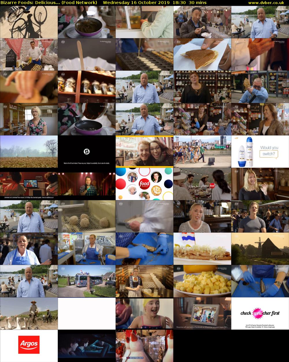 Bizarre Foods: Delicious... (Food Network) Wednesday 16 October 2019 18:30 - 19:00