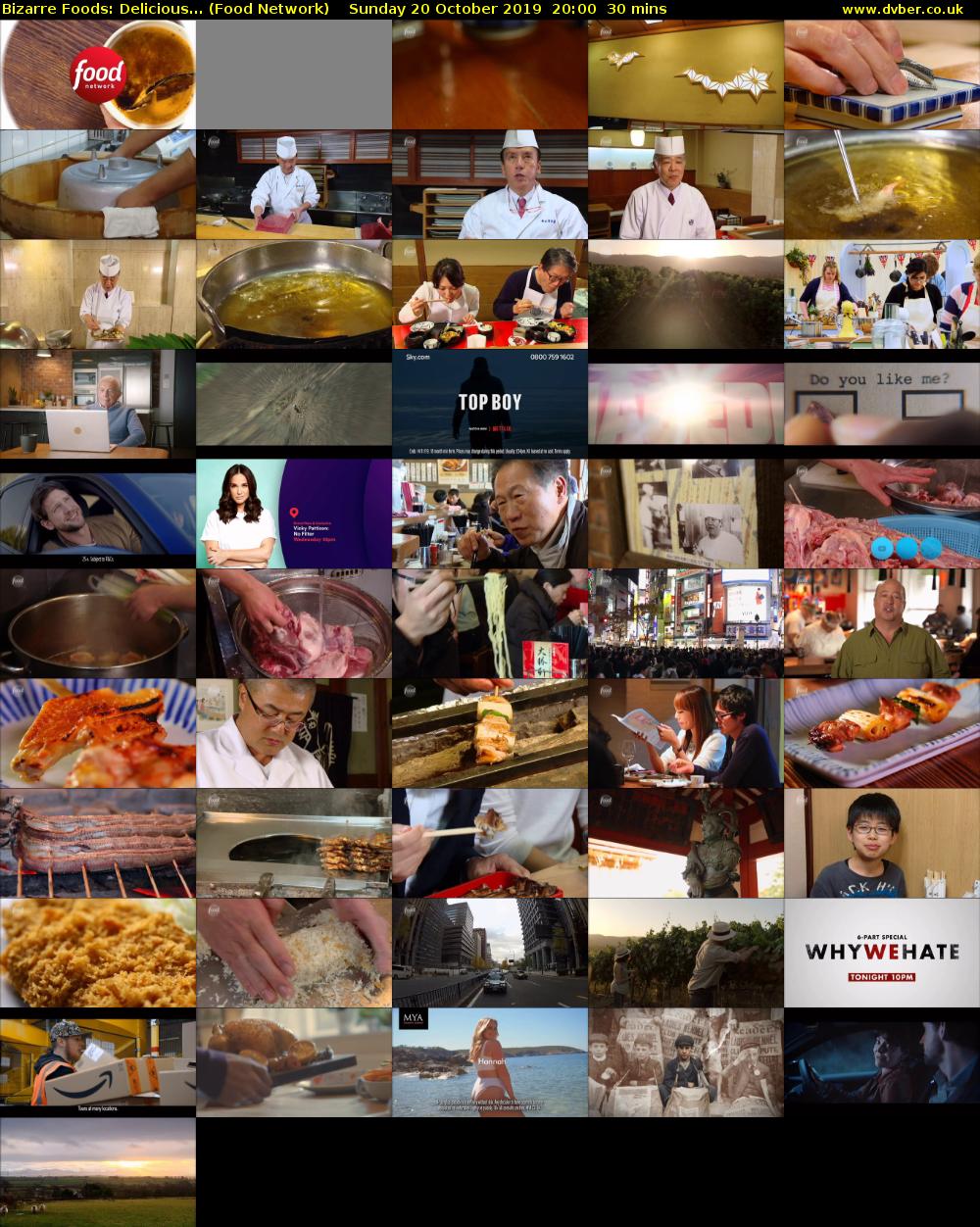 Bizarre Foods: Delicious... (Food Network) Sunday 20 October 2019 20:00 - 20:30