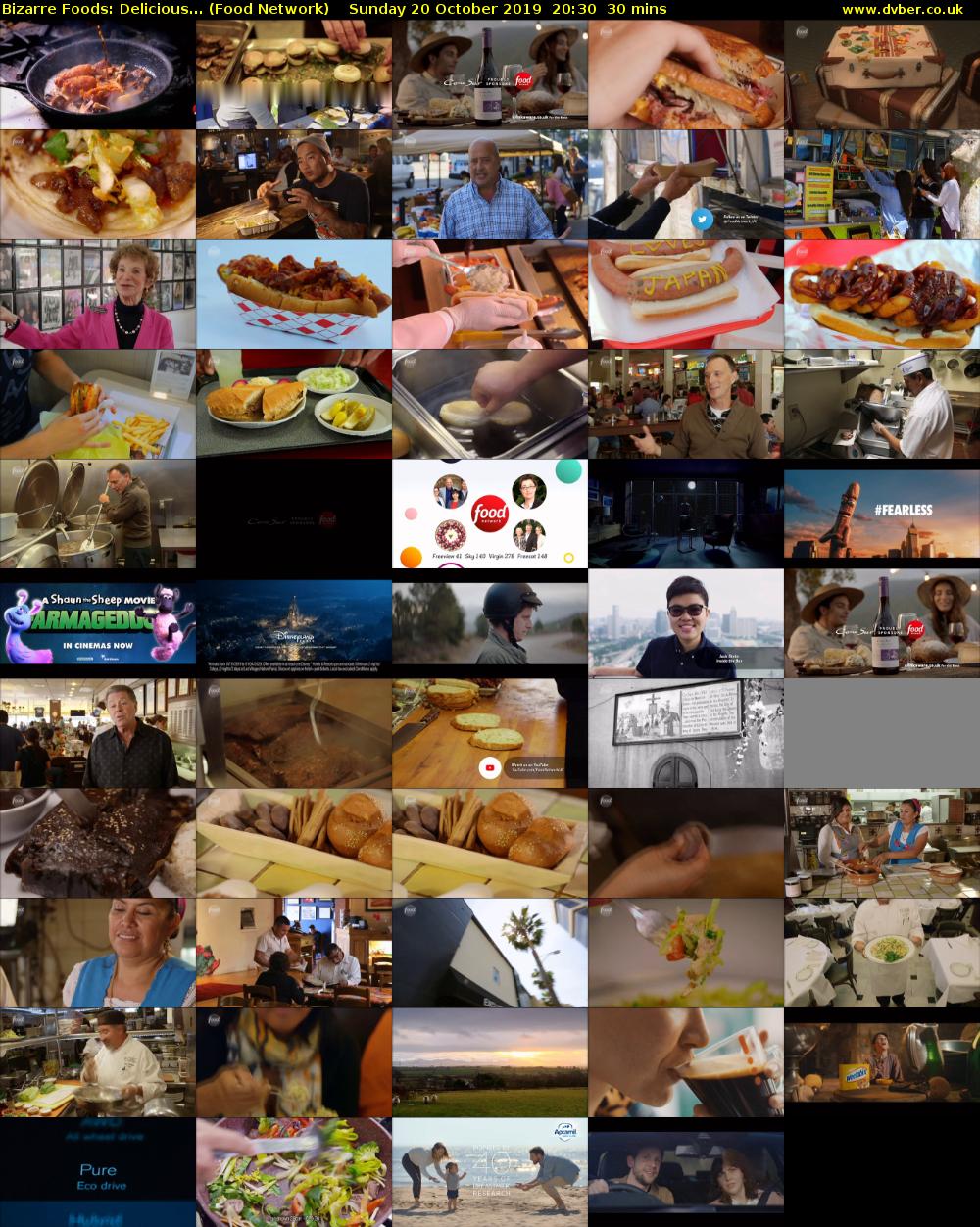 Bizarre Foods: Delicious... (Food Network) Sunday 20 October 2019 20:30 - 21:00