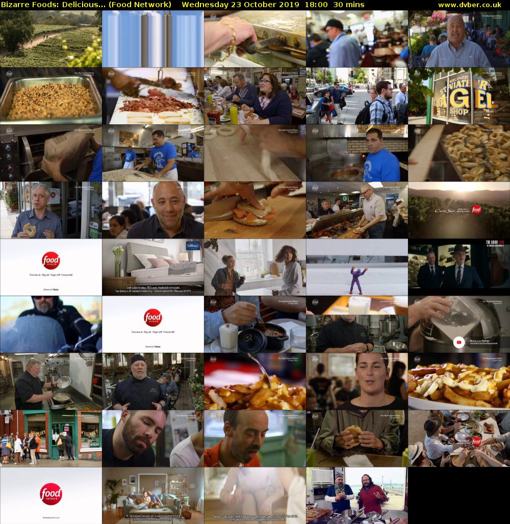 Bizarre Foods: Delicious... (Food Network) Wednesday 23 October 2019 18:00 - 18:30