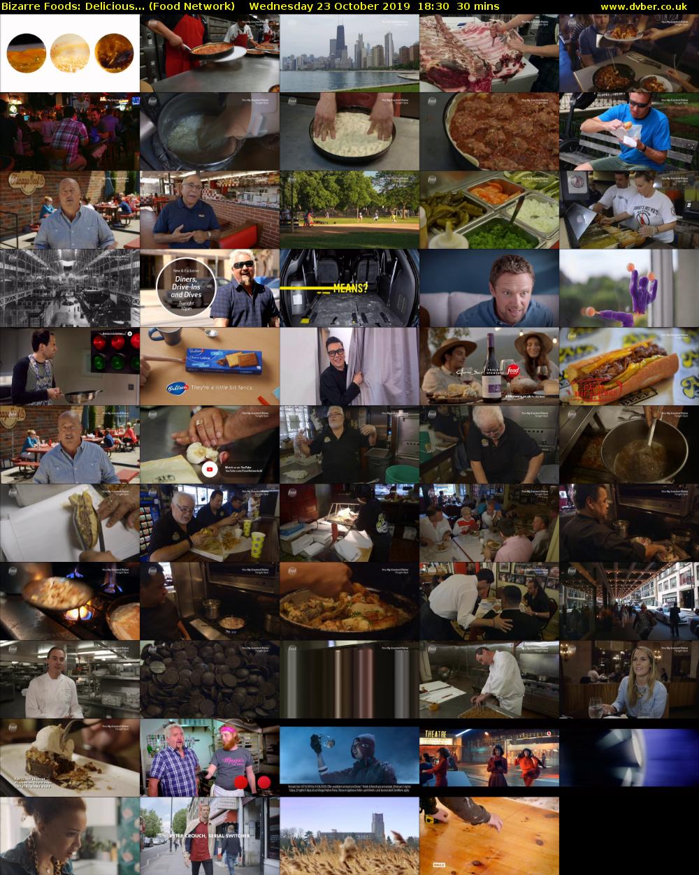 Bizarre Foods: Delicious... (Food Network) Wednesday 23 October 2019 18:30 - 19:00