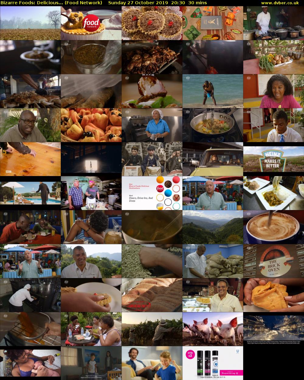 Bizarre Foods: Delicious... (Food Network) Sunday 27 October 2019 20:30 - 21:00
