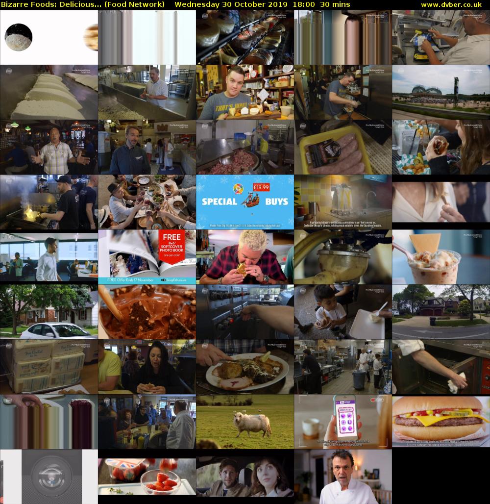 Bizarre Foods: Delicious... (Food Network) Wednesday 30 October 2019 18:00 - 18:30
