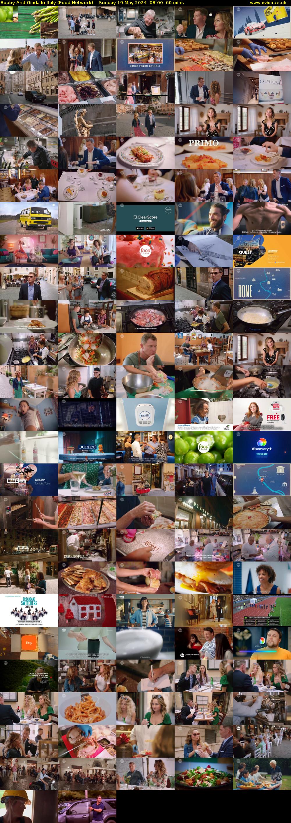 Bobby And Giada In Italy (Food Network) Sunday 19 May 2024 08:00 - 09:00