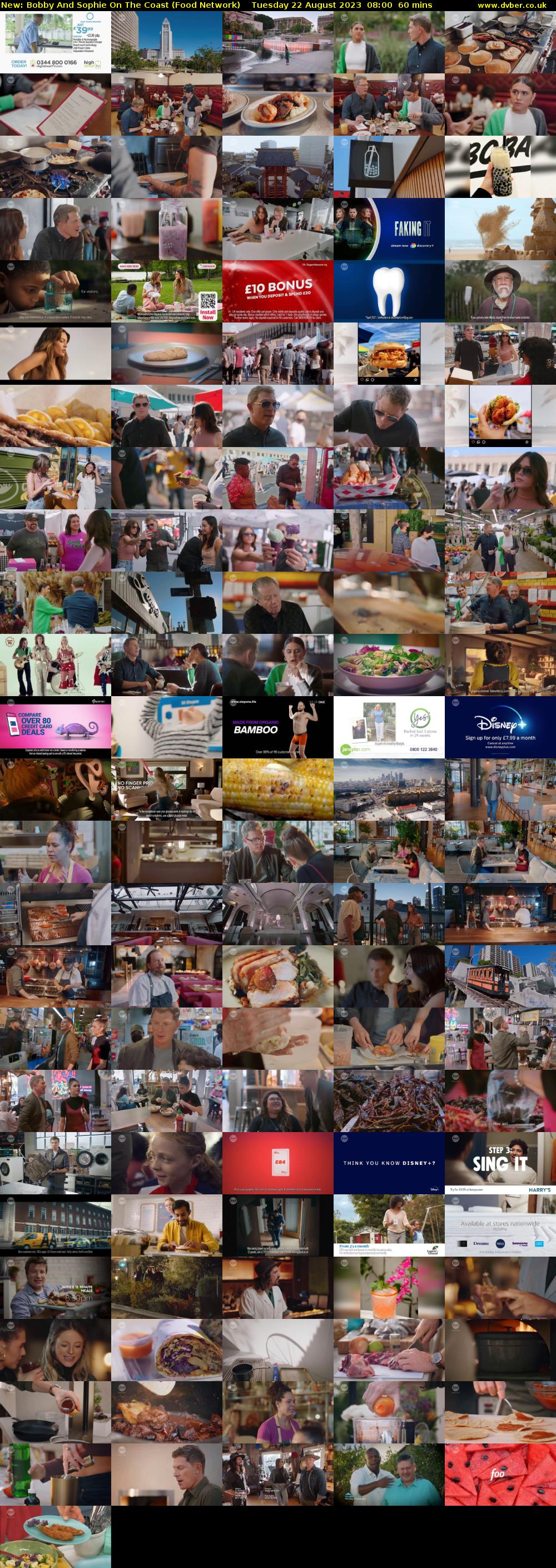 Bobby And Sophie On The Coast (Food Network) Tuesday 22 August 2023 08:00 - 09:00