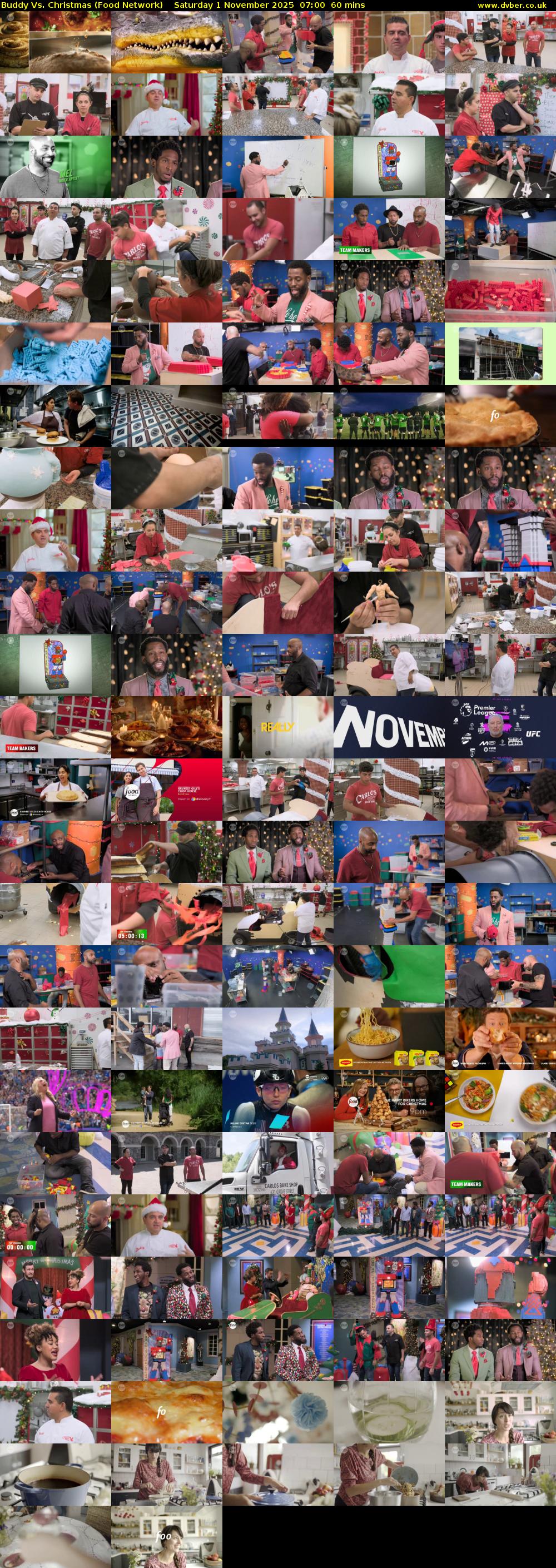 Buddy Vs. Christmas (Food Network) Saturday 1 November 2025 07:00 - 08:00