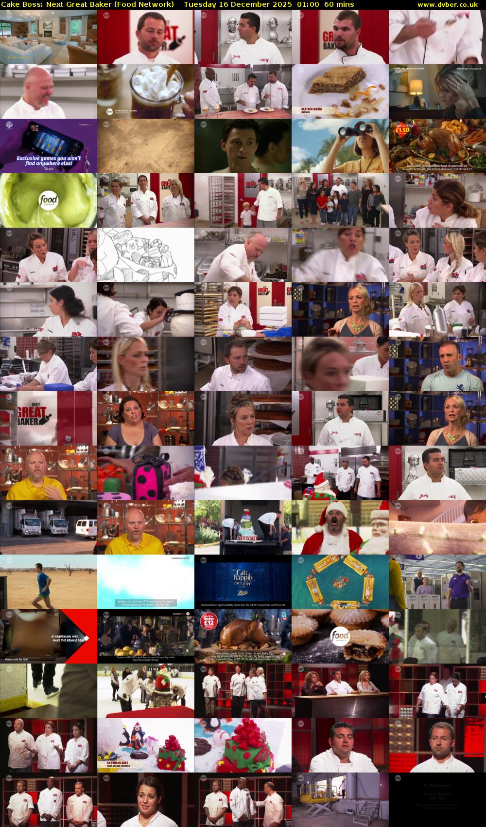 Cake Boss: Next Great Baker (Food Network) Tuesday 16 December 2025 01:00 - 02:00