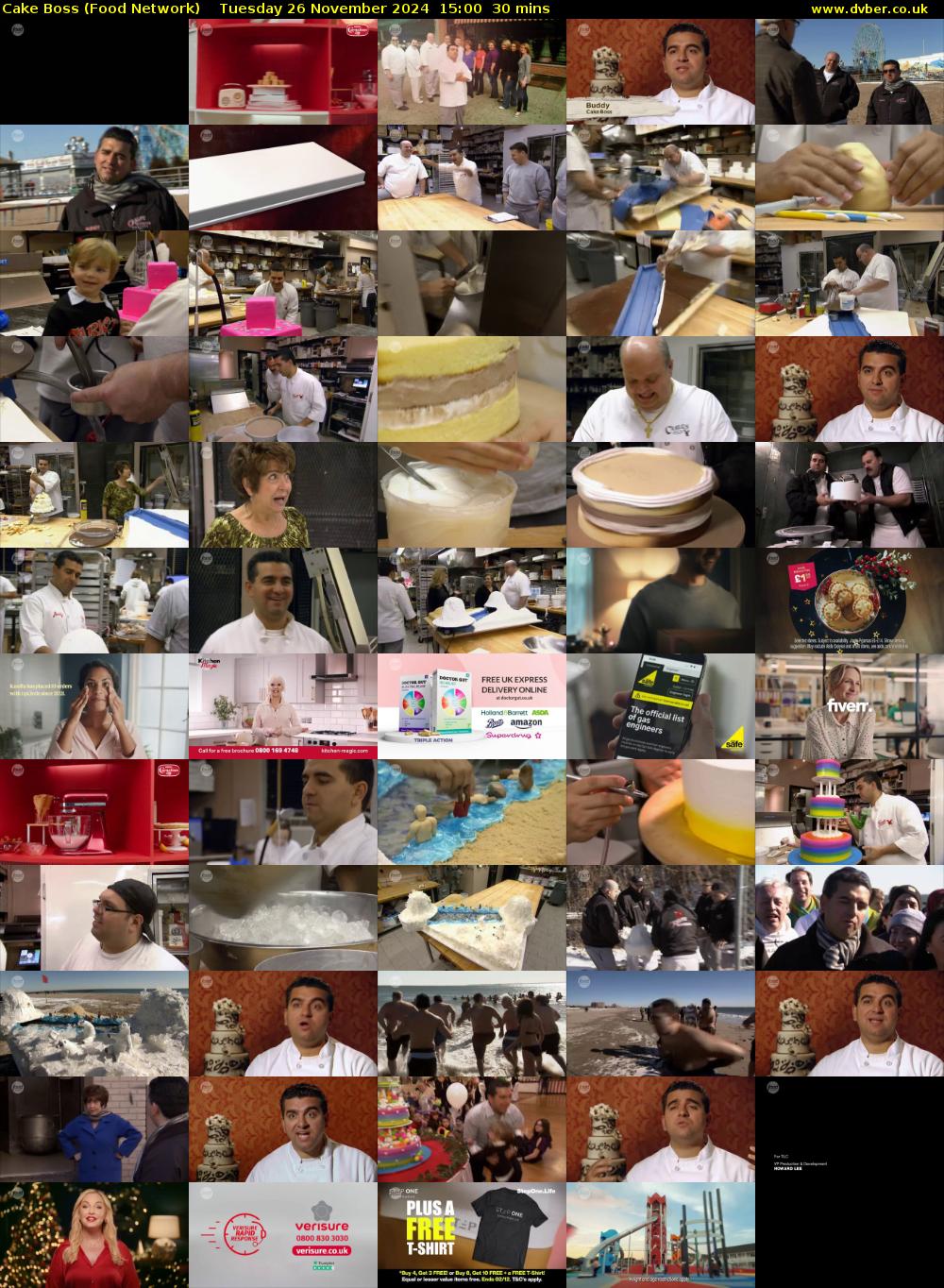 Cake Boss (Food Network) Tuesday 26 November 2024 15:00 - 15:30