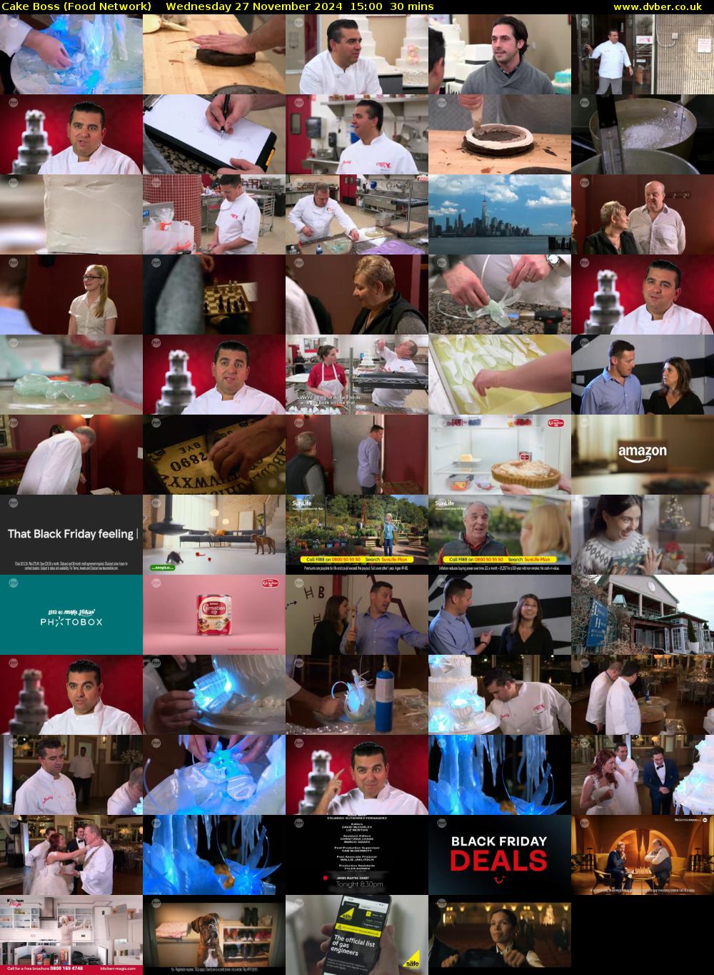 Cake Boss (Food Network) Wednesday 27 November 2024 15:00 - 15:30
