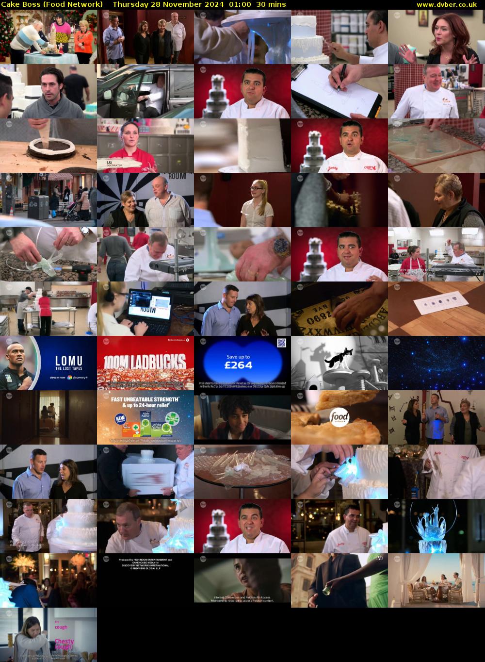 Cake Boss (Food Network) Thursday 28 November 2024 01:00 - 01:30