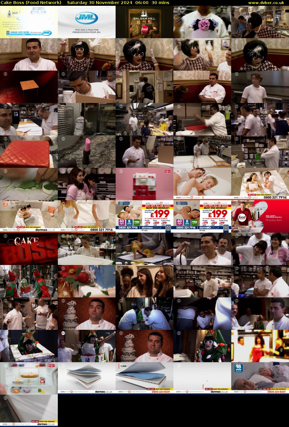 Cake Boss (Food Network) Saturday 30 November 2024 06:00 - 06:30