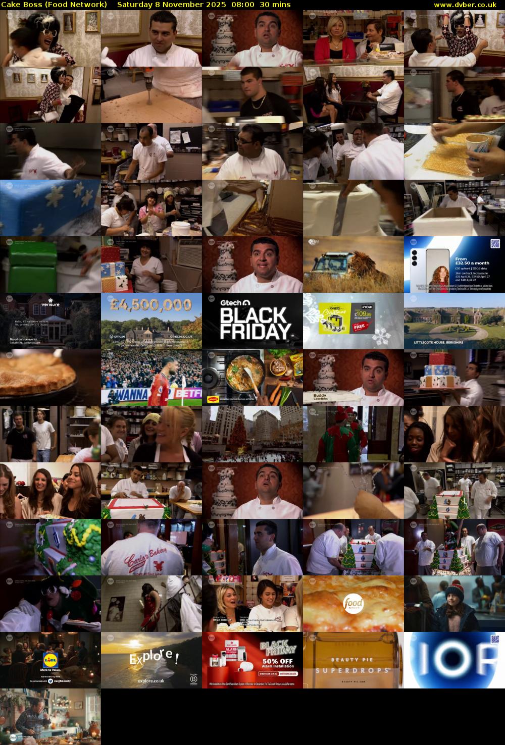 Cake Boss (Food Network) Saturday 8 November 2025 08:00 - 08:30