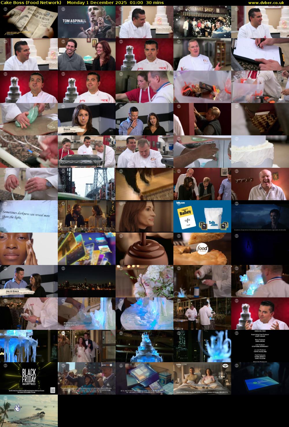 Cake Boss (Food Network) Monday 1 December 2025 01:00 - 01:30