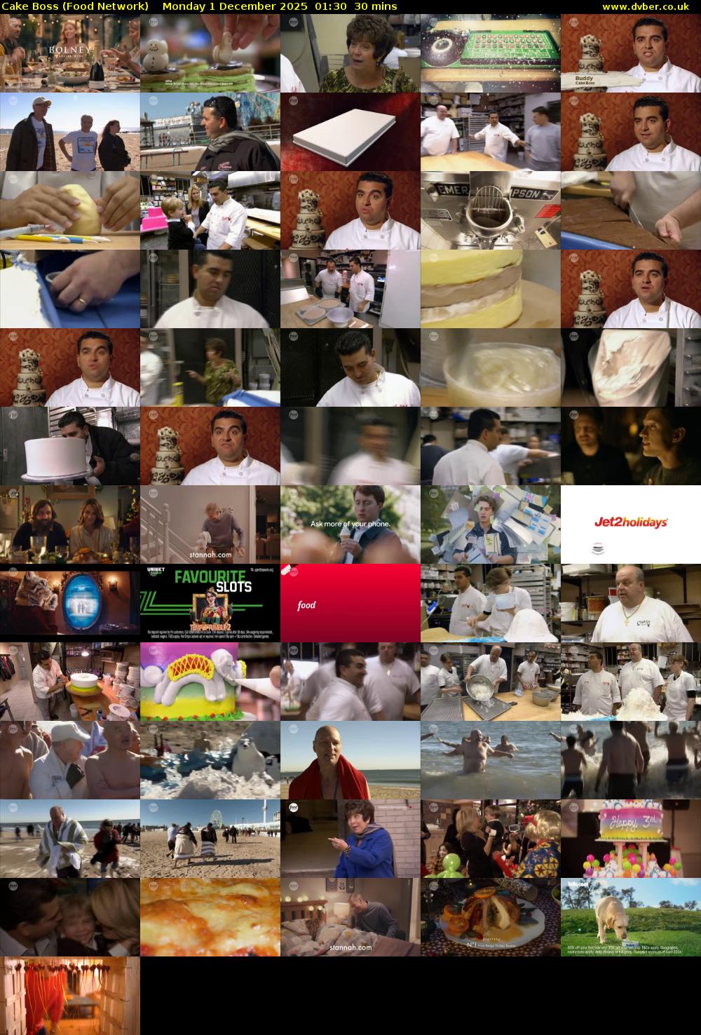 Cake Boss (Food Network) Monday 1 December 2025 01:30 - 02:00
