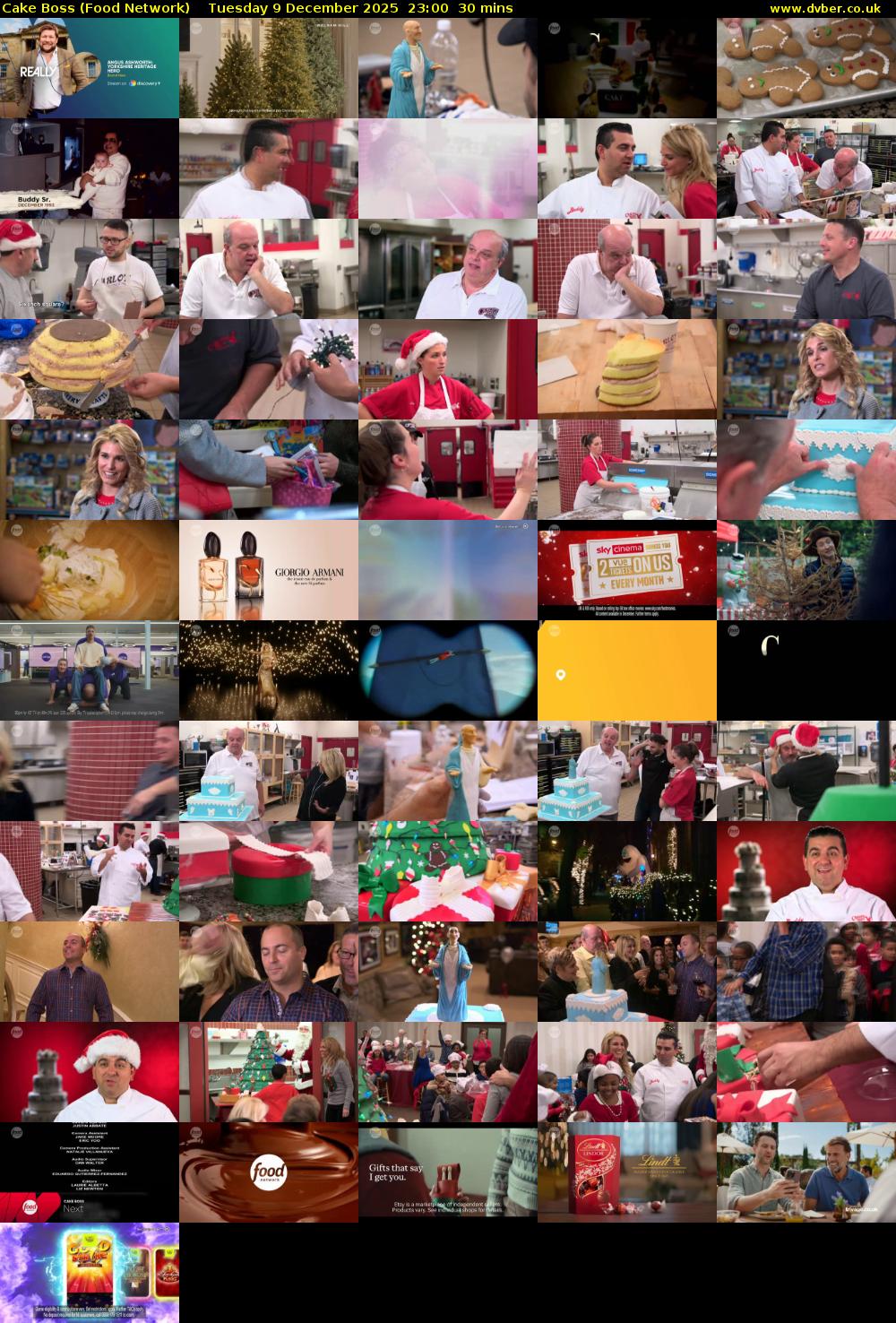 Cake Boss (Food Network) Tuesday 9 December 2025 23:00 - 23:30