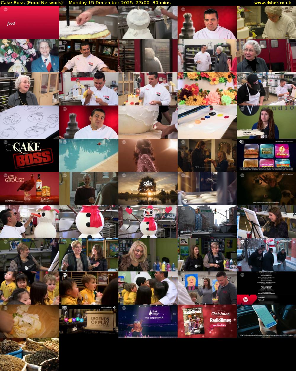 Cake Boss (Food Network) Monday 15 December 2025 23:00 - 23:30