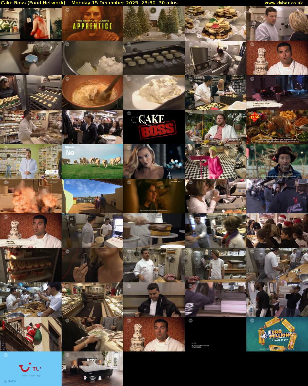 Cake Boss (Food Network) Monday 15 December 2025 23:30 - 00:00