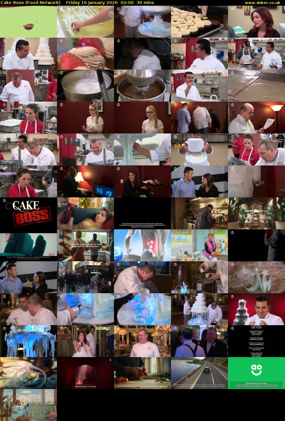 Cake Boss (Food Network) Friday 16 January 2026 02:00 - 02:30