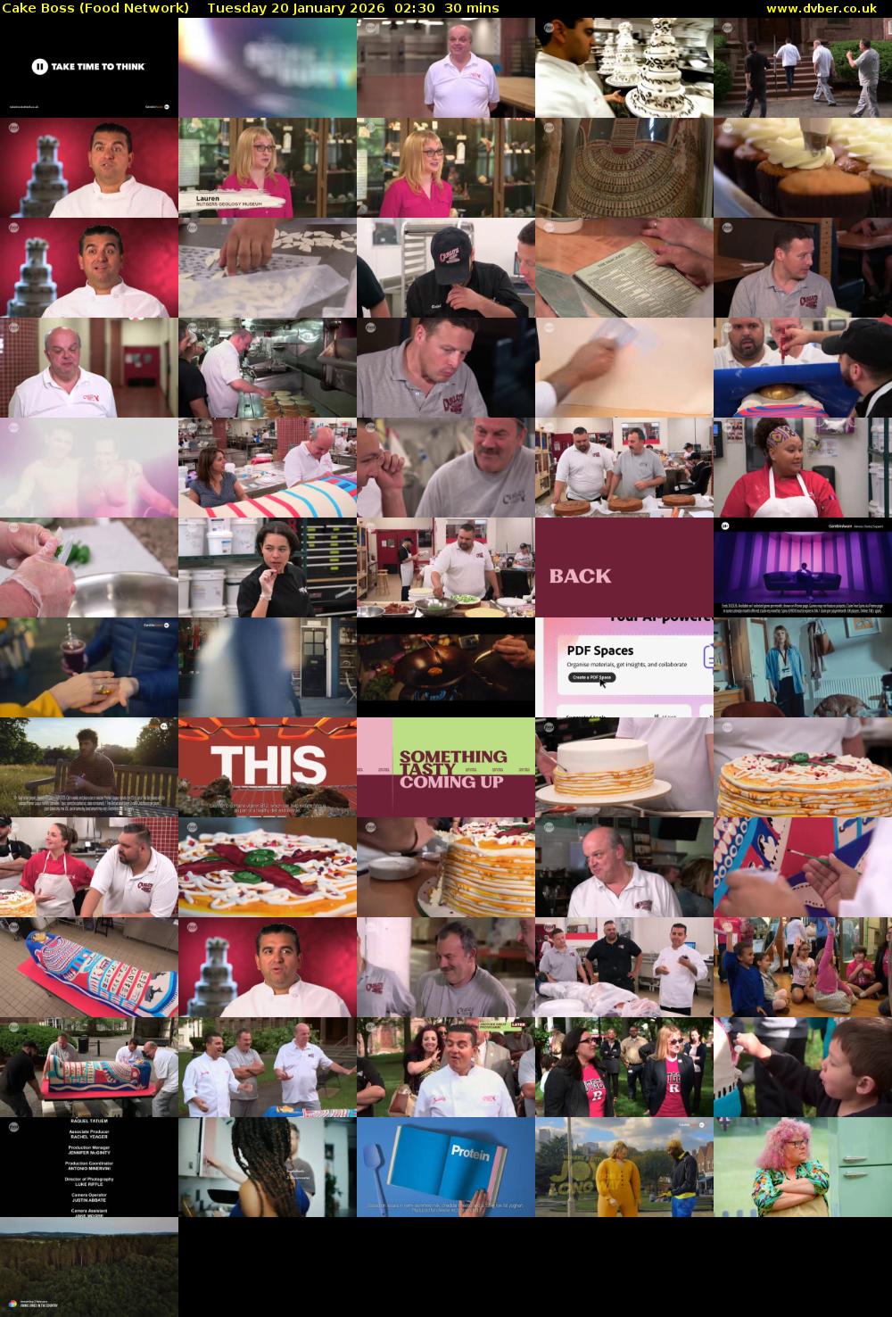 Cake Boss (Food Network) Tuesday 20 January 2026 02:30 - 03:00