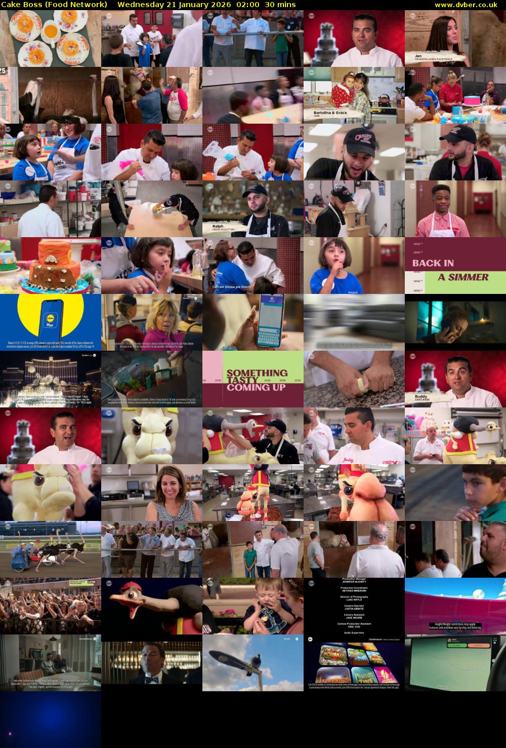 Cake Boss (Food Network) Wednesday 21 January 2026 02:00 - 02:30