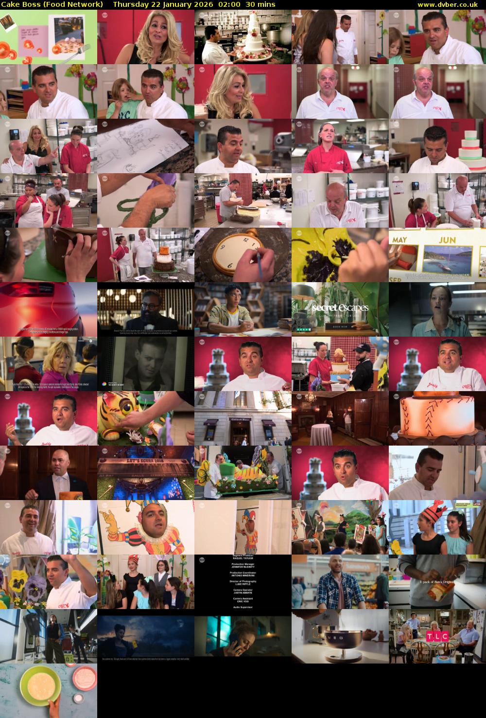 Cake Boss (Food Network) Thursday 22 January 2026 02:00 - 02:30