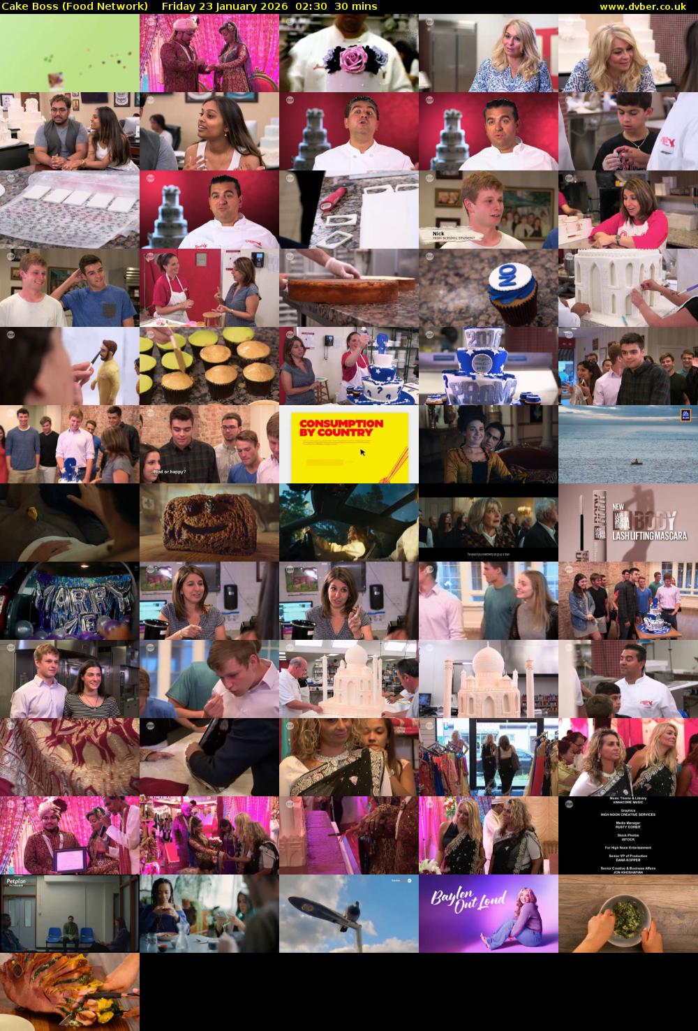 Cake Boss (Food Network) Friday 23 January 2026 02:30 - 03:00