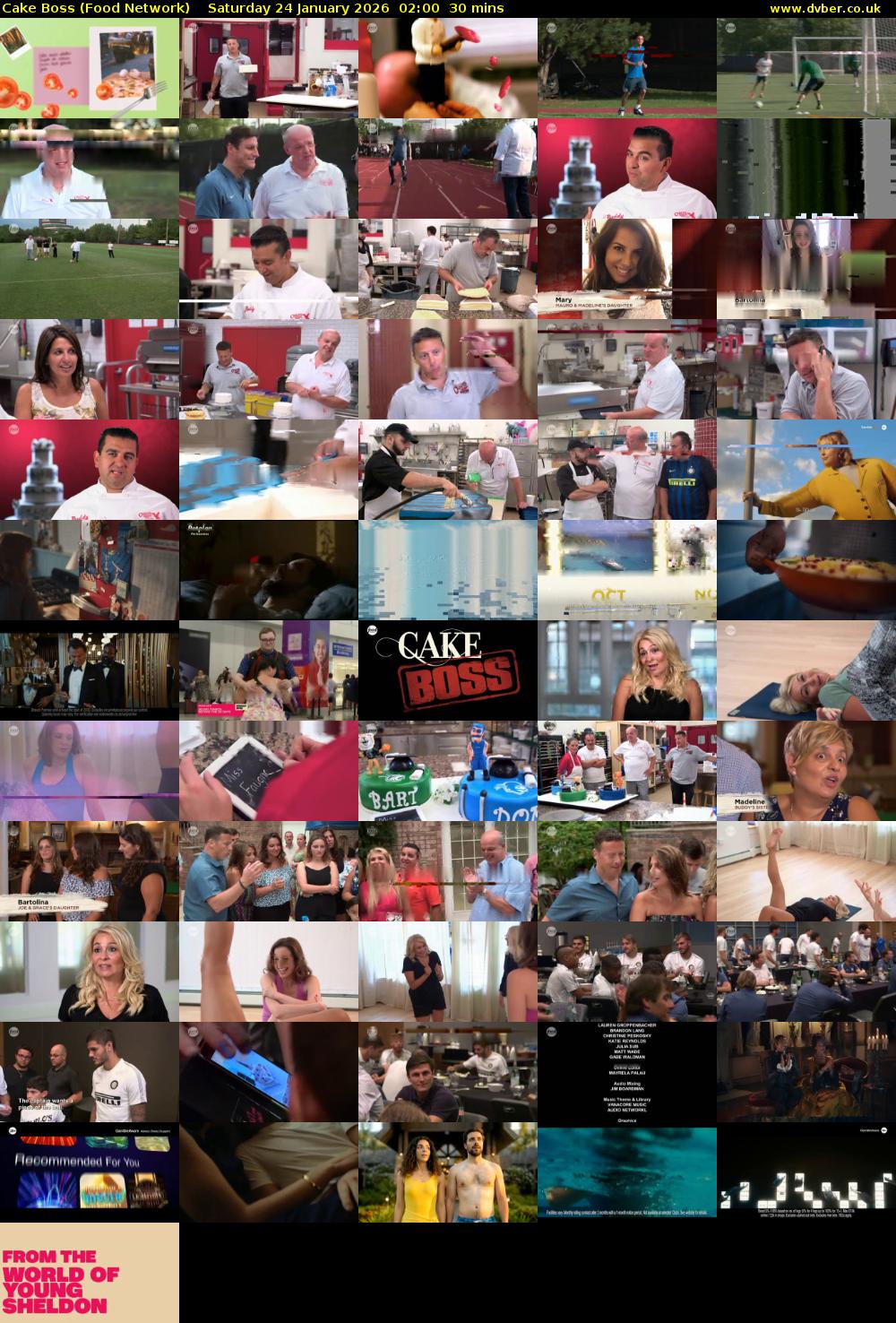 Cake Boss (Food Network) Saturday 24 January 2026 02:00 - 02:30