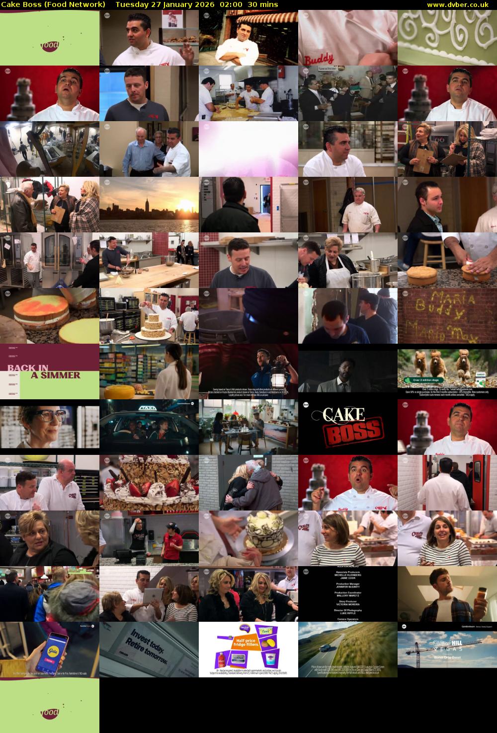 Cake Boss (Food Network) Tuesday 27 January 2026 02:00 - 02:30