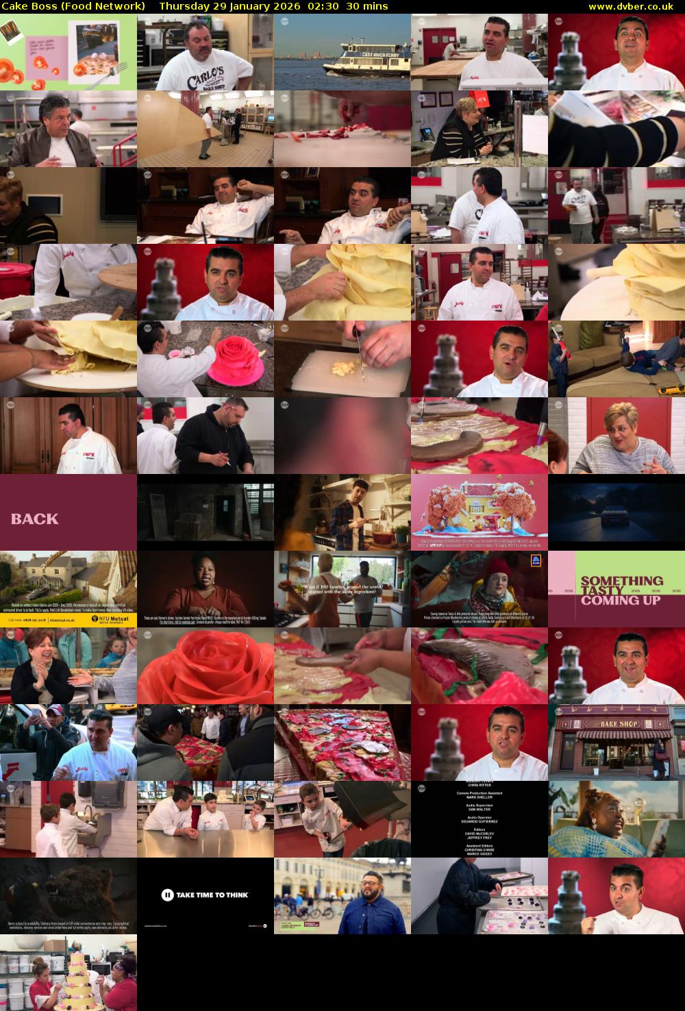 Cake Boss (Food Network) Thursday 29 January 2026 02:30 - 03:00